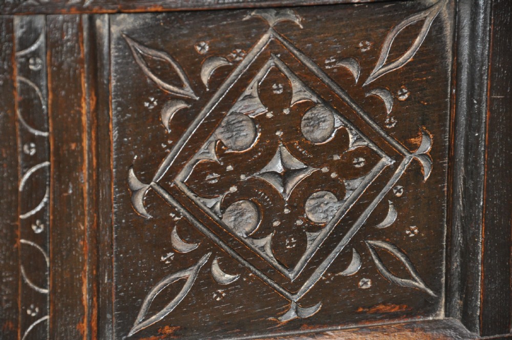 Small 17th Century Panelled Oak Coffer View VII