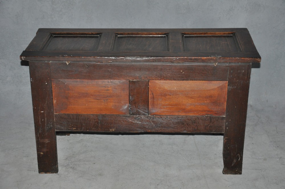 Small 17th Century Panelled Oak Coffer View IX
