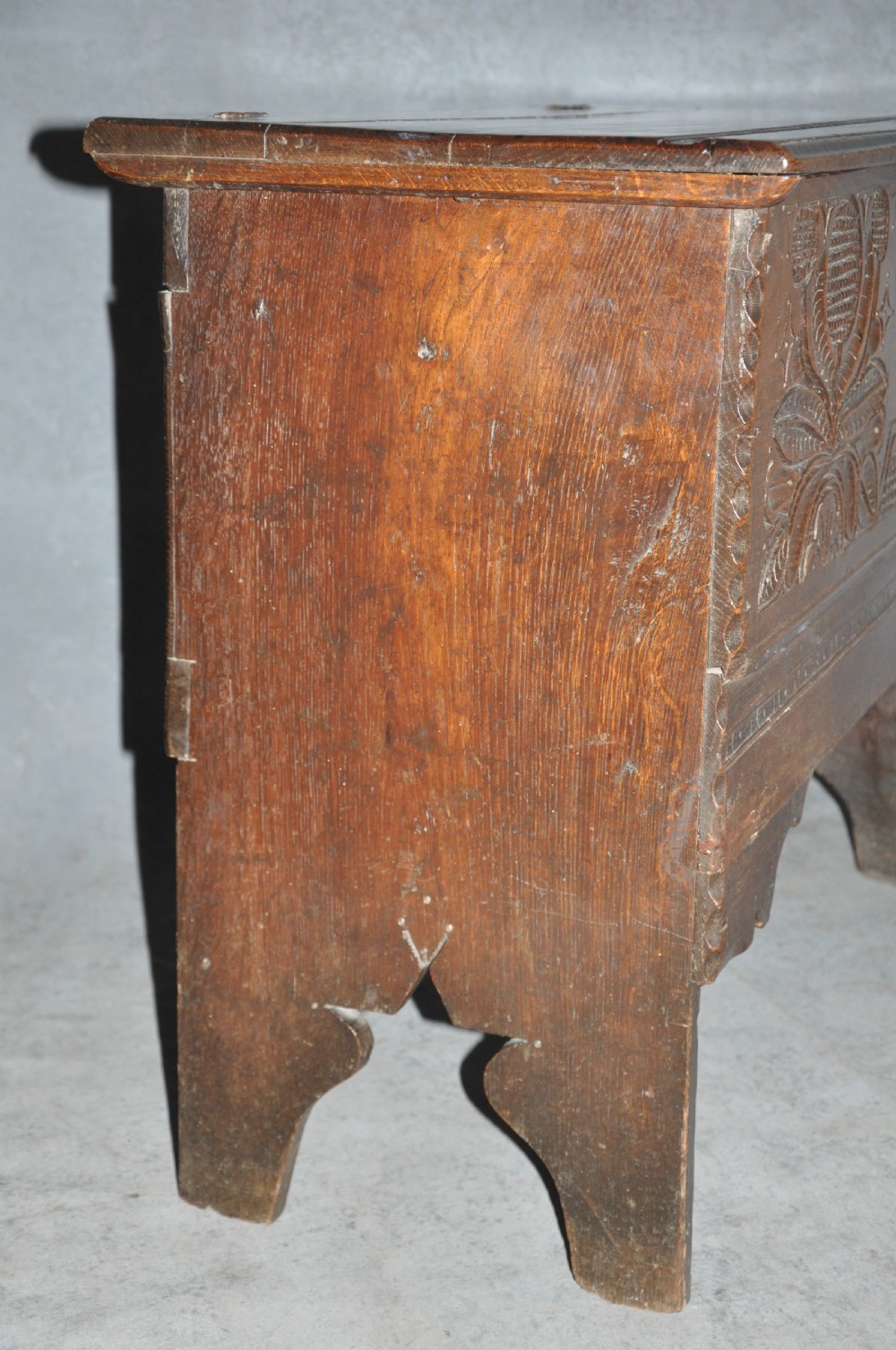 Small 17th Century Plank Coffer View III