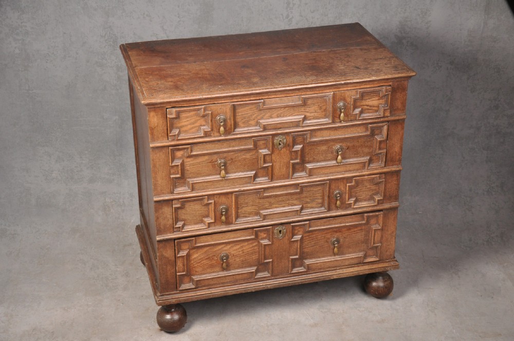 Charles II Oak Chest Of Drawers View II