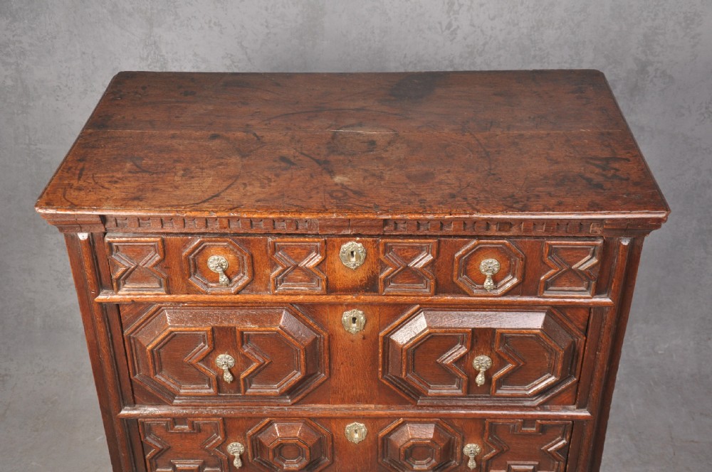 17th Century Geometric Chest Of Drawers View III