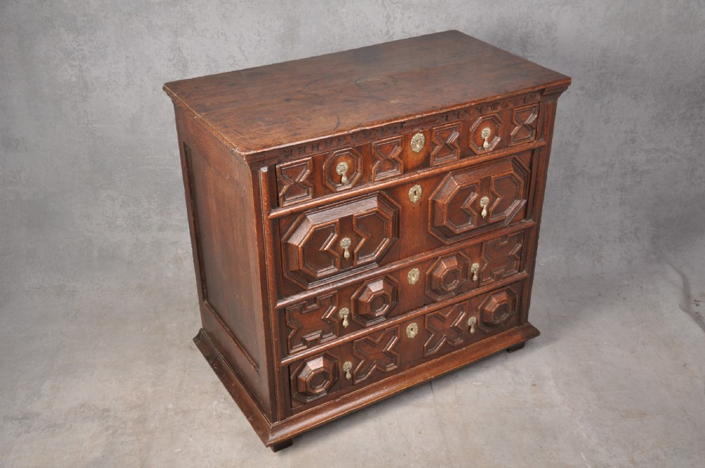 17th Century Geometric Chest Of Drawers View IV
