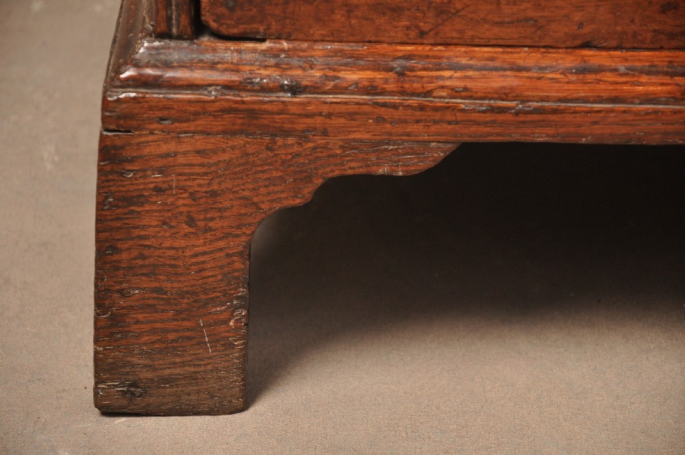 18th Century Queen Anne Oak Bureau  View VI
