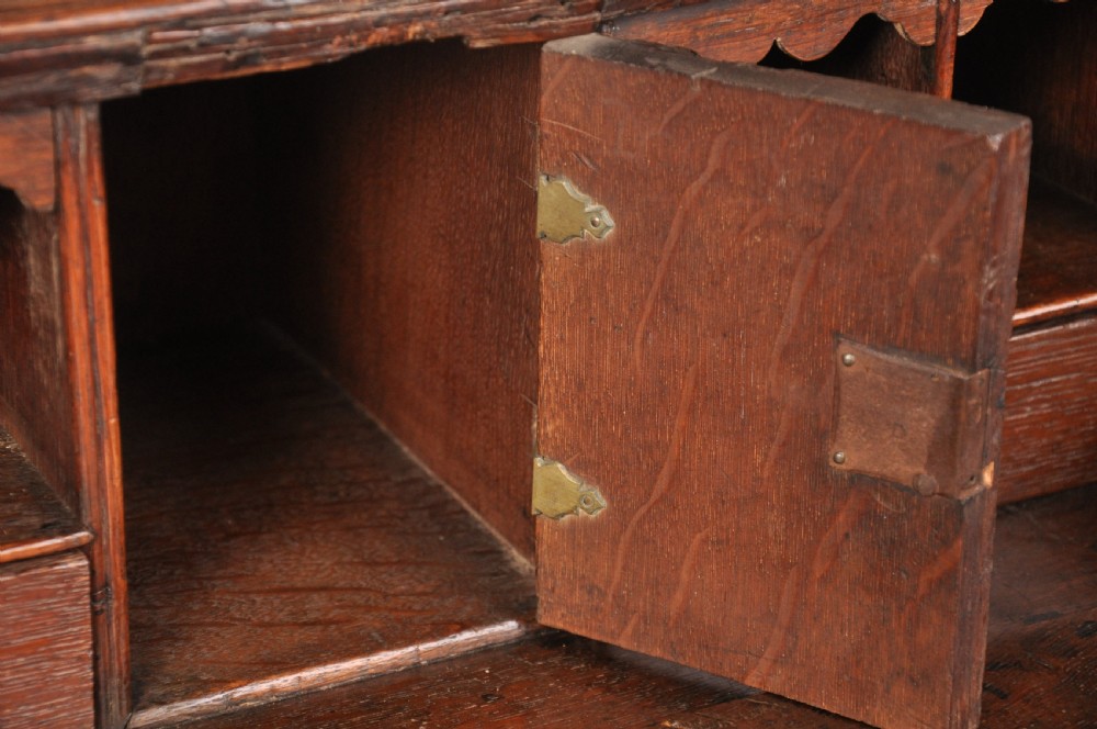18th Century Queen Anne Oak Bureau  View X