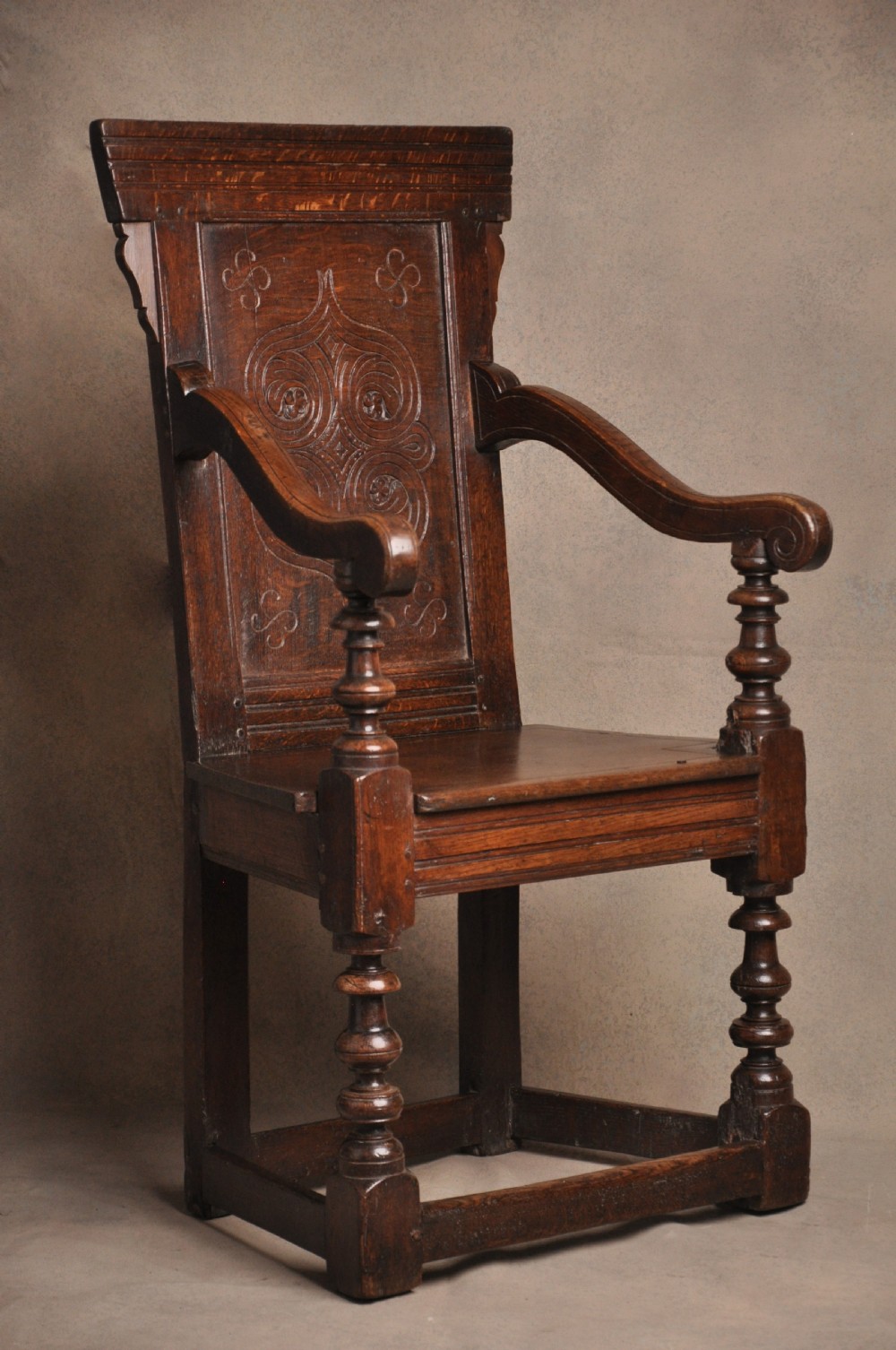 17th Century Oak Wainscot Chair View II