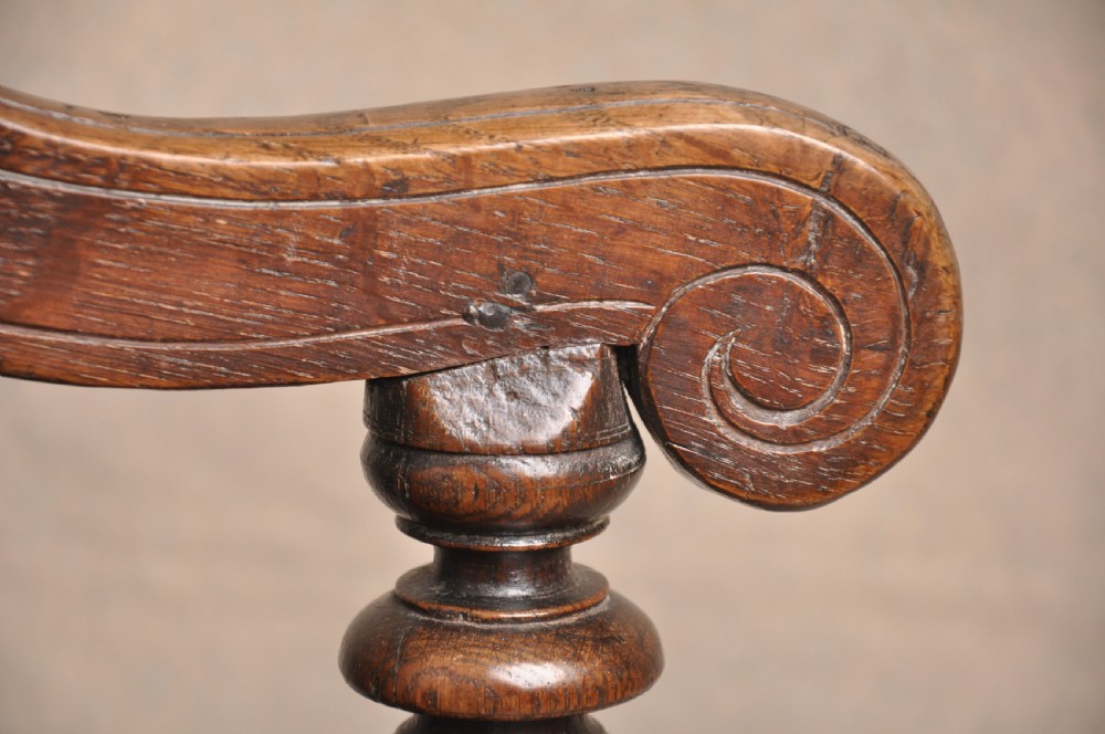17th Century Oak Wainscot Chair View VIII