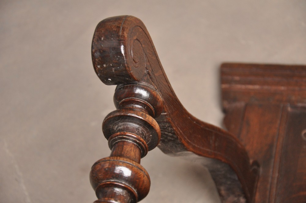 17th Century Oak Wainscot Chair View IX