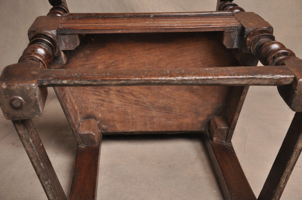 17th Century Oak Wainscot Chair View X