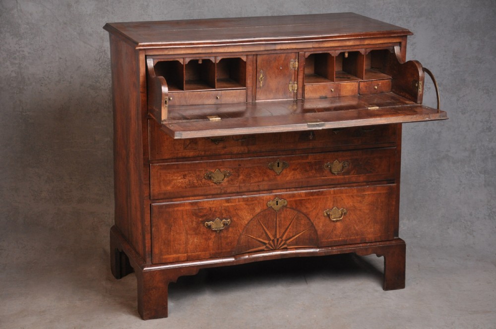 18th Century Walnut Secretaire Chest of Drawers View XI