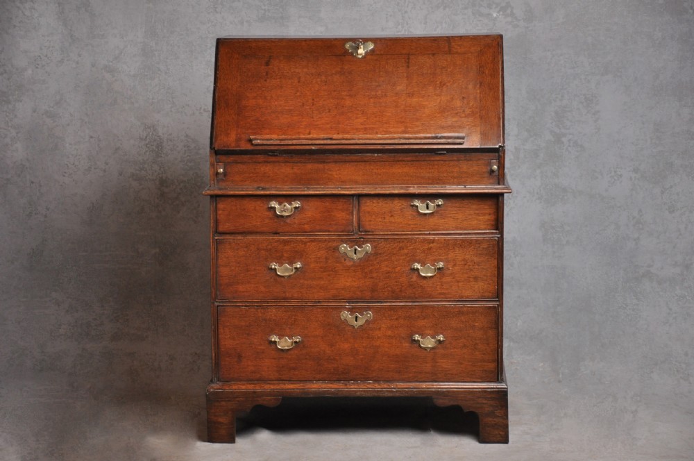 Small Early 18th Century Oak Bureau View II