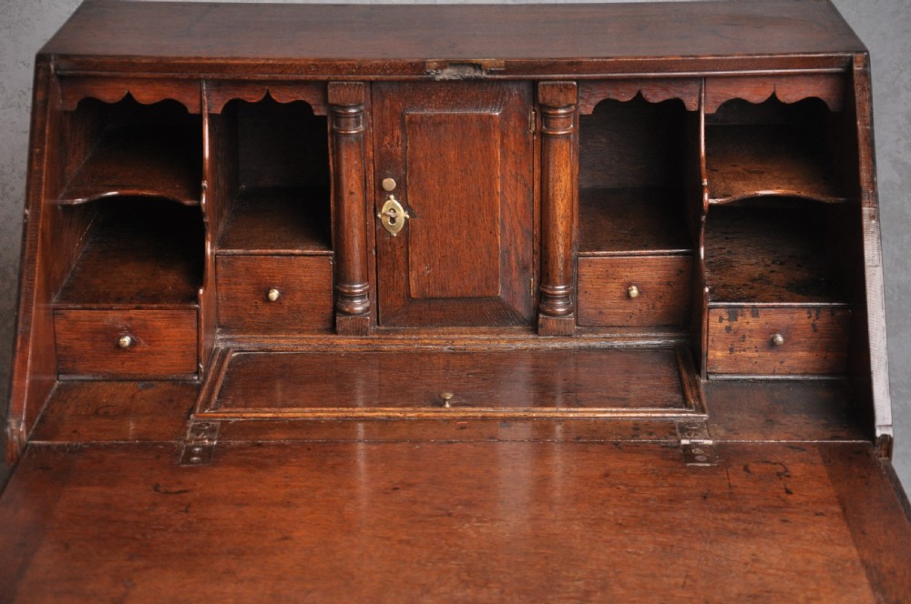 Small Early 18th Century Oak Bureau View III