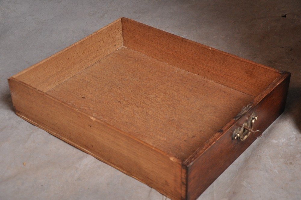 Small Early 18th Century Oak Bureau View XIII