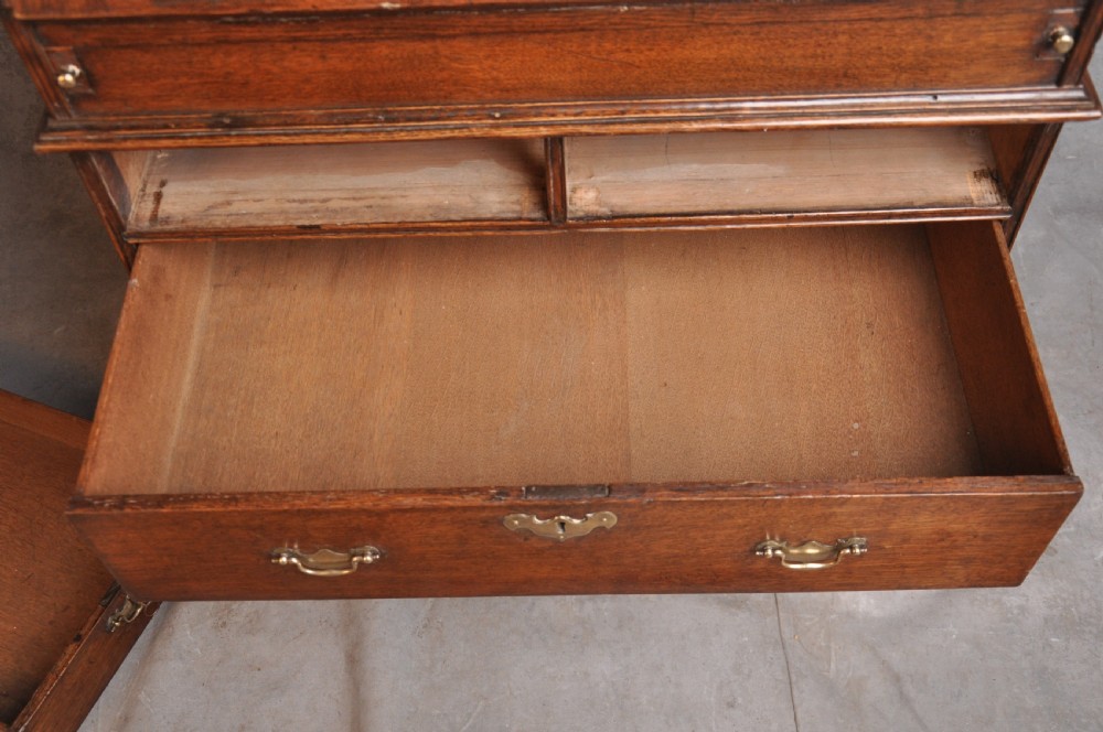 Small Early 18th Century Oak Bureau View XIV