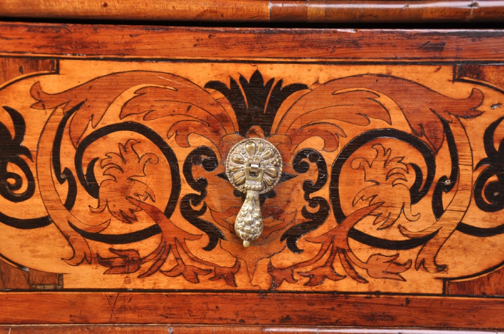 17th Century English Walnut and Marquetry Chest Of Drawers View V