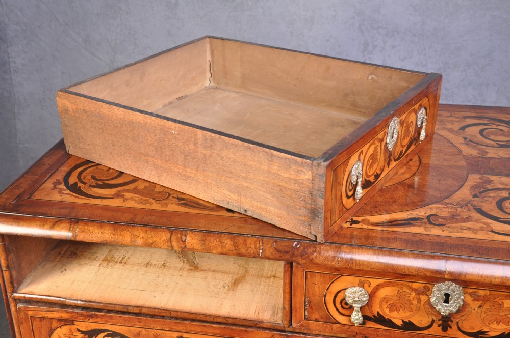 17th Century English Walnut and Marquetry Chest Of Drawers View VIII