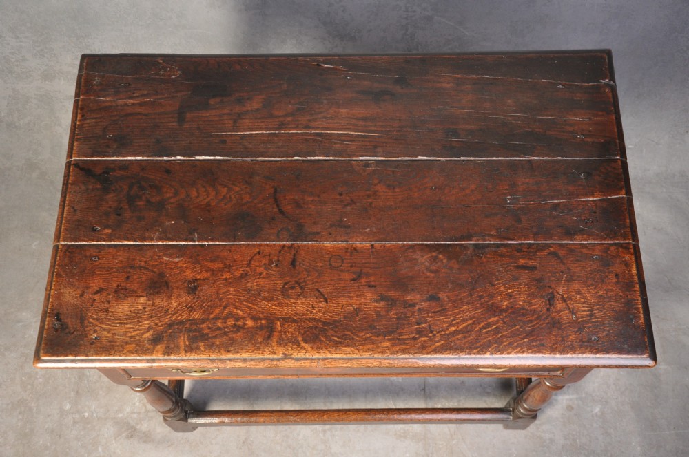 Early 18th Century Oak side table  View II