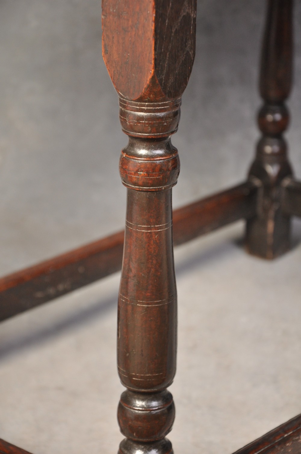 Early 18th Century Oak side table  View VII