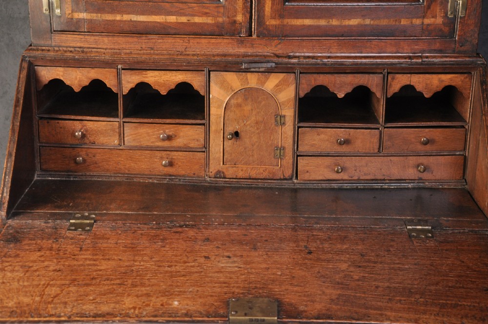 18th Century Oak Bureau Bookcase View II