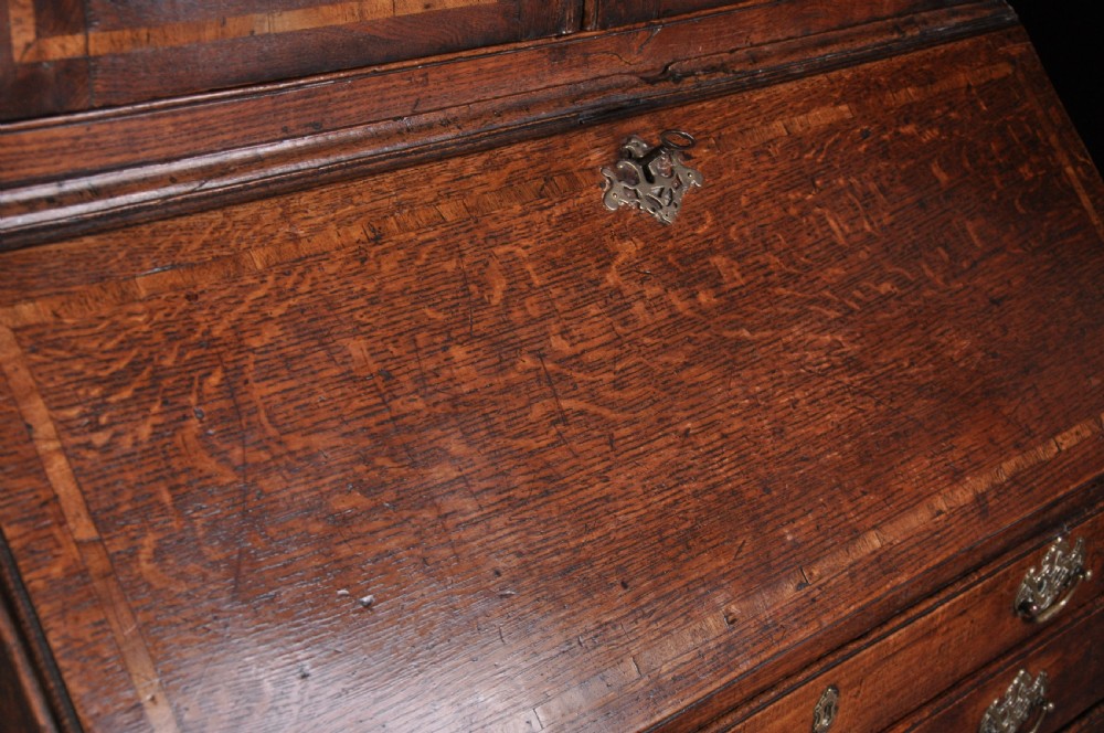 18th Century Oak Bureau Bookcase View X