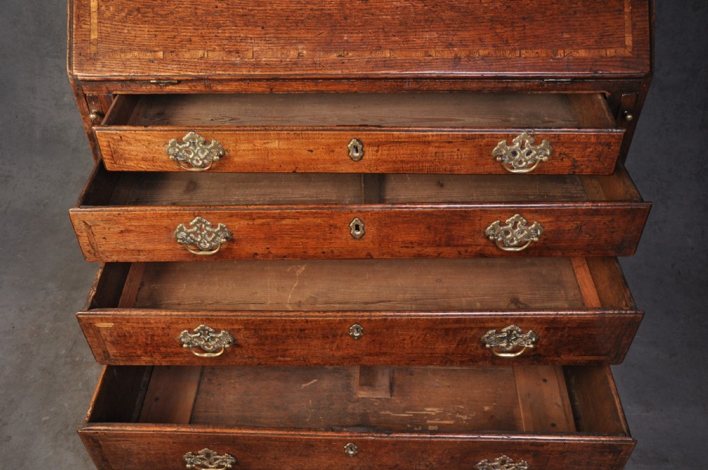 18th Century Oak Bureau Bookcase View XII