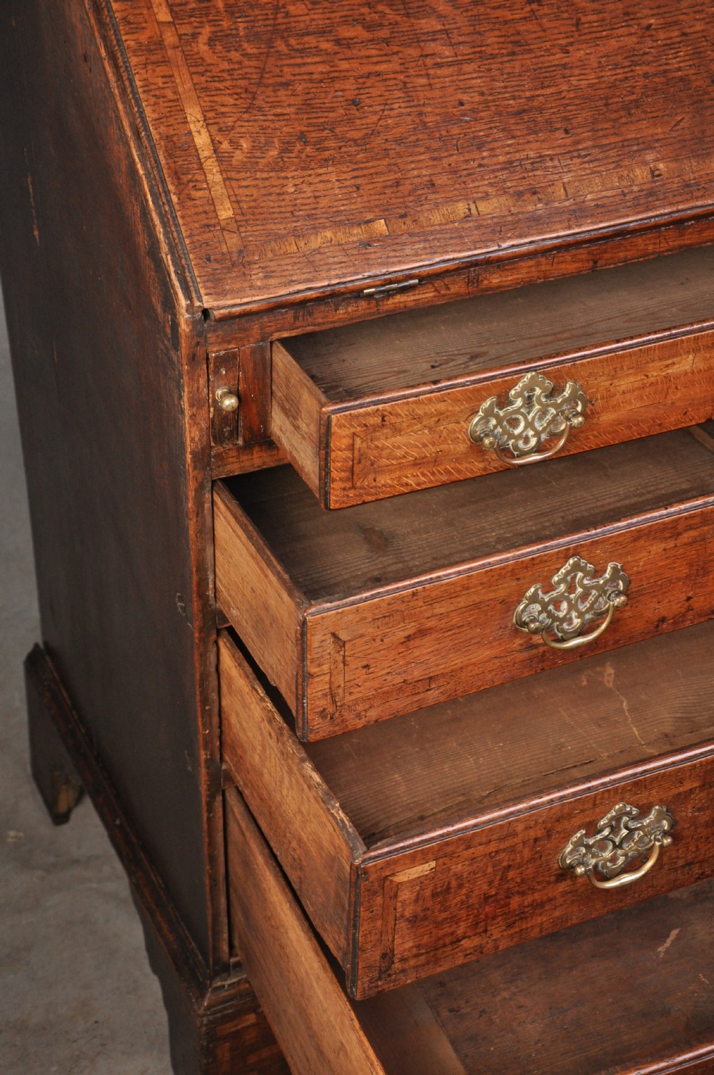 18th Century Oak Bureau Bookcase View XIII