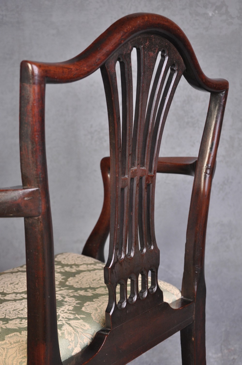 Pair Of 18th Century Mahogany Hepplewhite Armchairs View VI