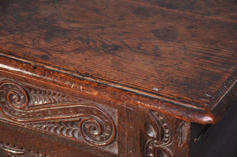 Rare 17th Century Oak Coffer View IV