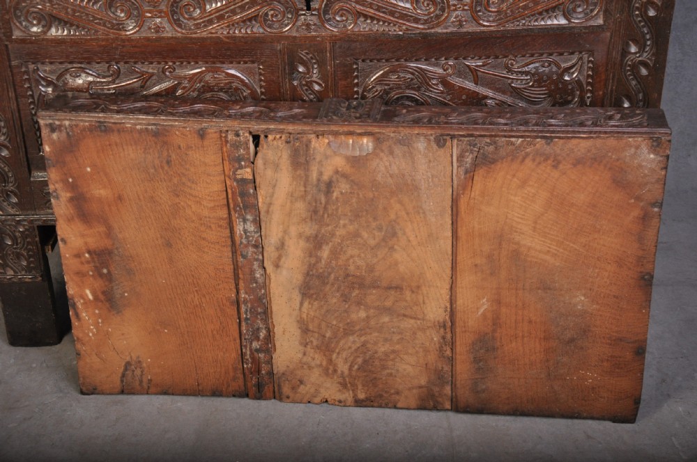 Rare 17th Century Oak Coffer View VIII