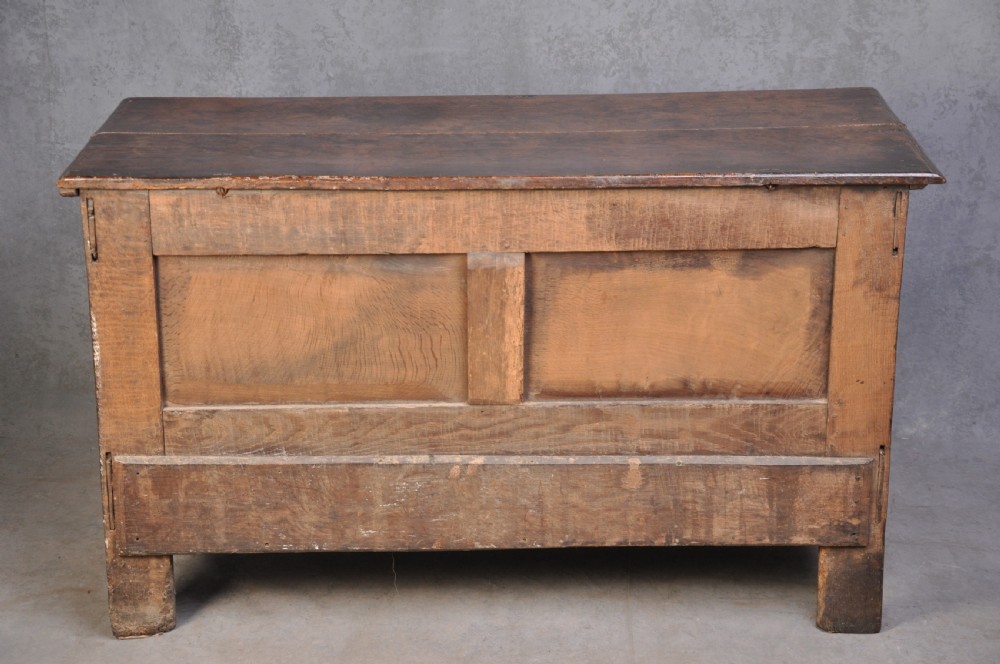 Rare 17th Century Oak Coffer View XI