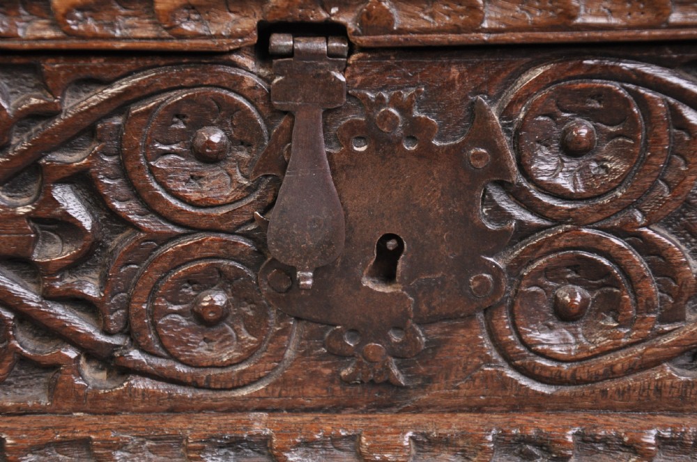 17th Century Oak Bible Box View VI