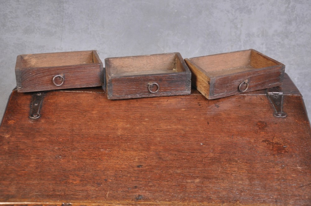 17th Century Oak Bible Box View IX