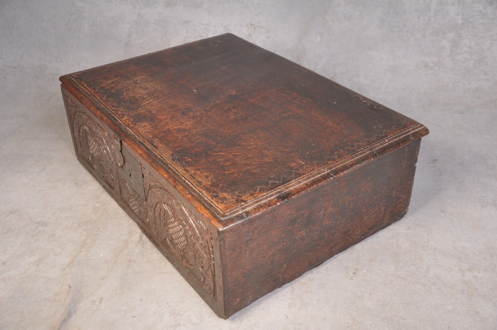 17th Century Oak Box View VI