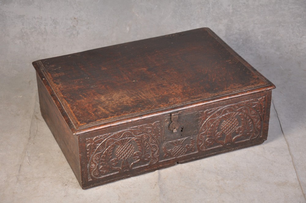 17th Century Oak Box View IX