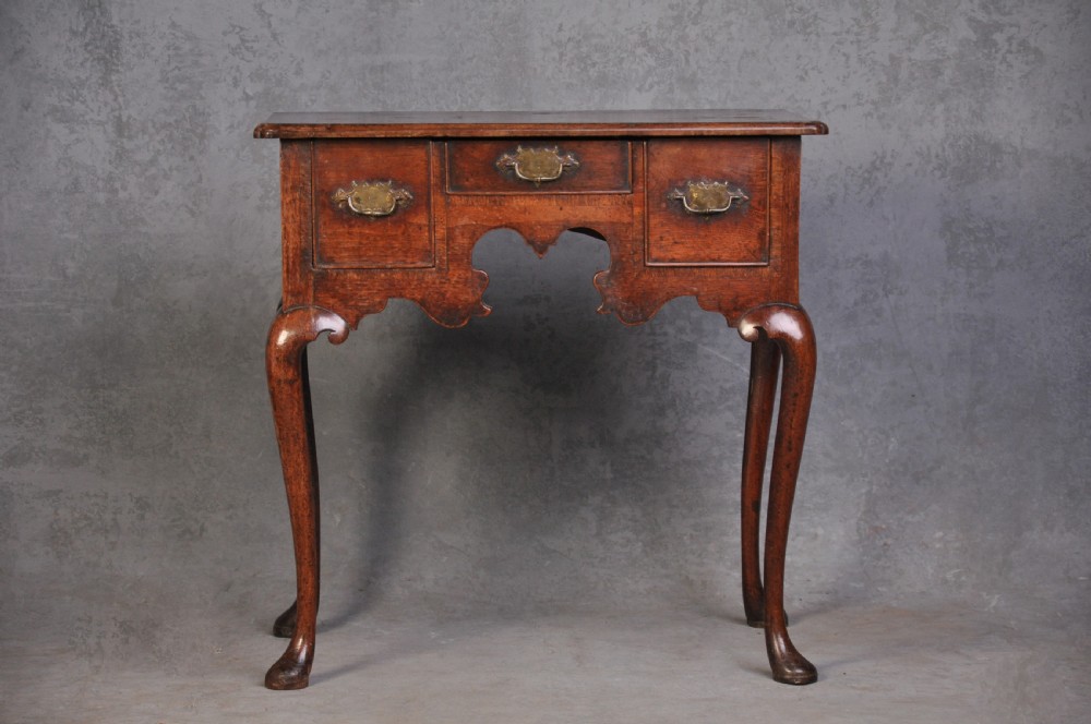 Rare Early 18th Century Red Walnut Lowboy