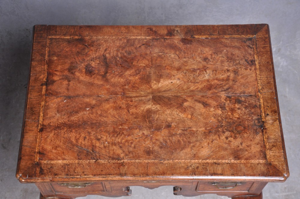 Rare Early 18th Century Red Walnut Lowboy View III