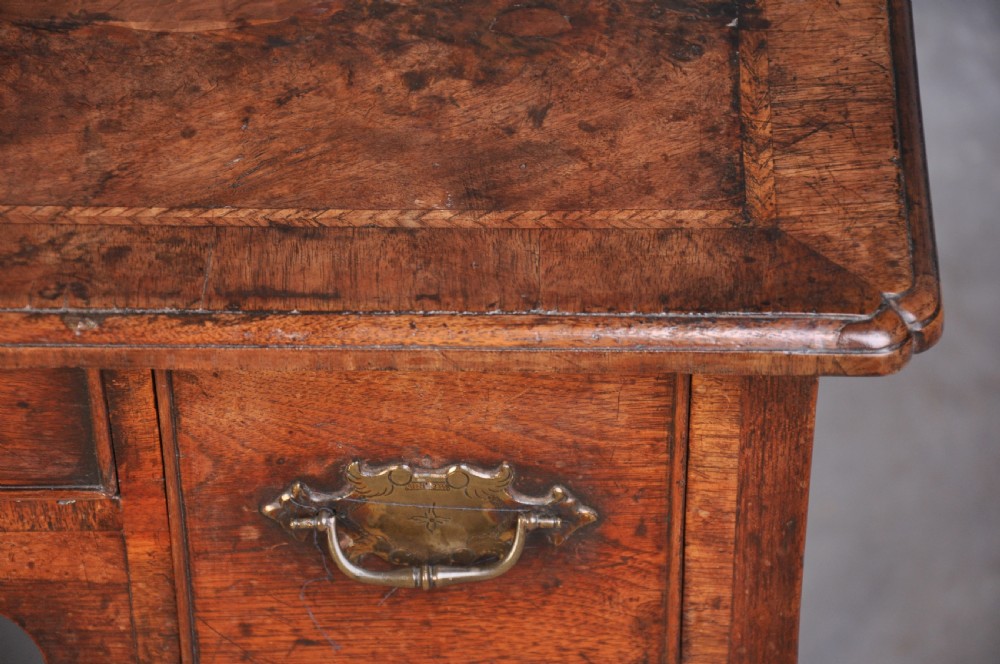 Rare Early 18th Century Red Walnut Lowboy View IV