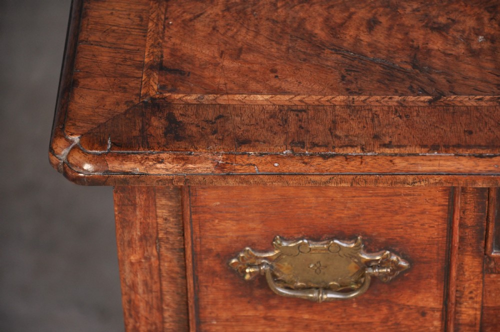 Rare Early 18th Century Red Walnut Lowboy View V