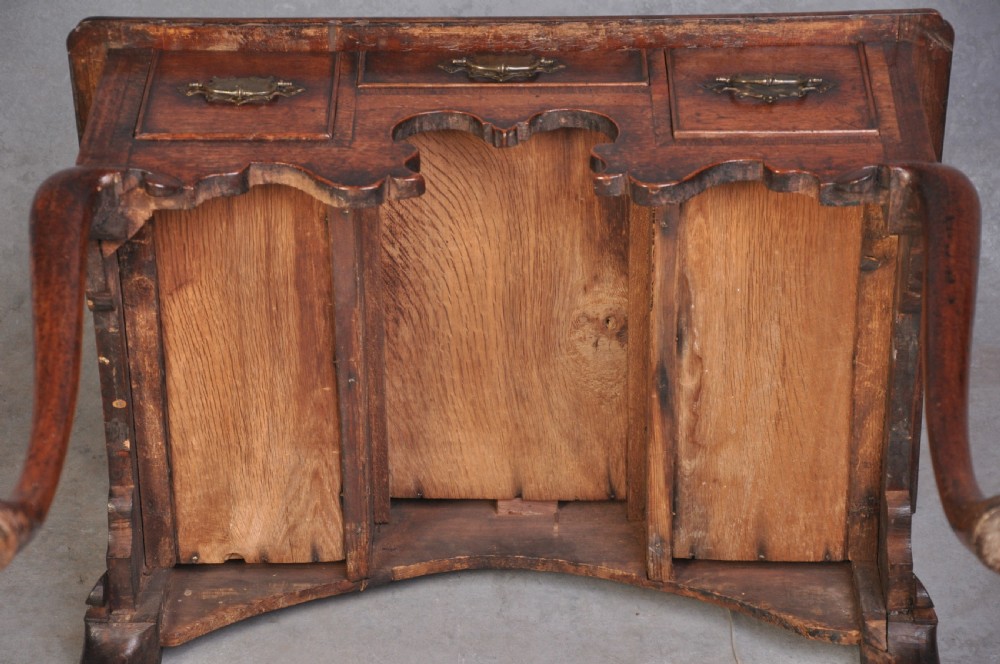 Rare Early 18th Century Red Walnut Lowboy View X