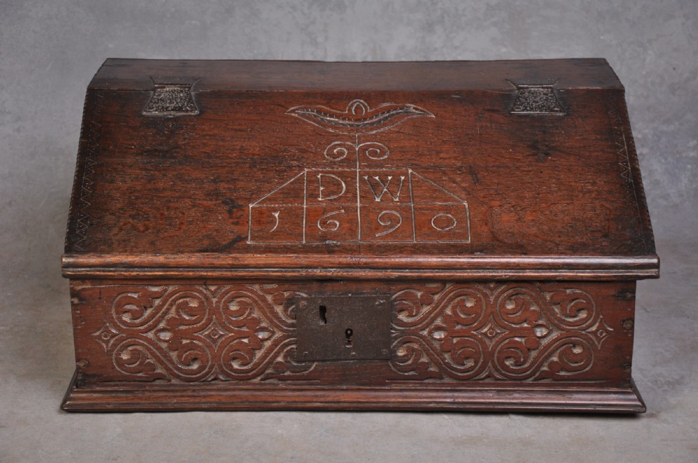 Dated 17th Century Oak Box