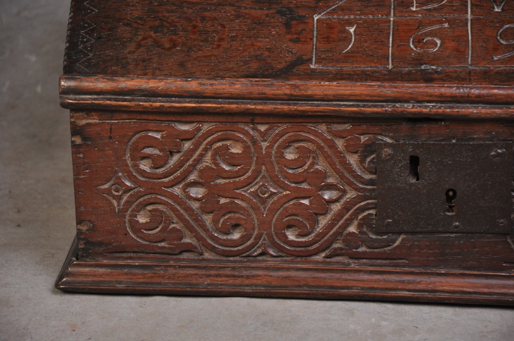 Dated 17th Century Oak Box View II