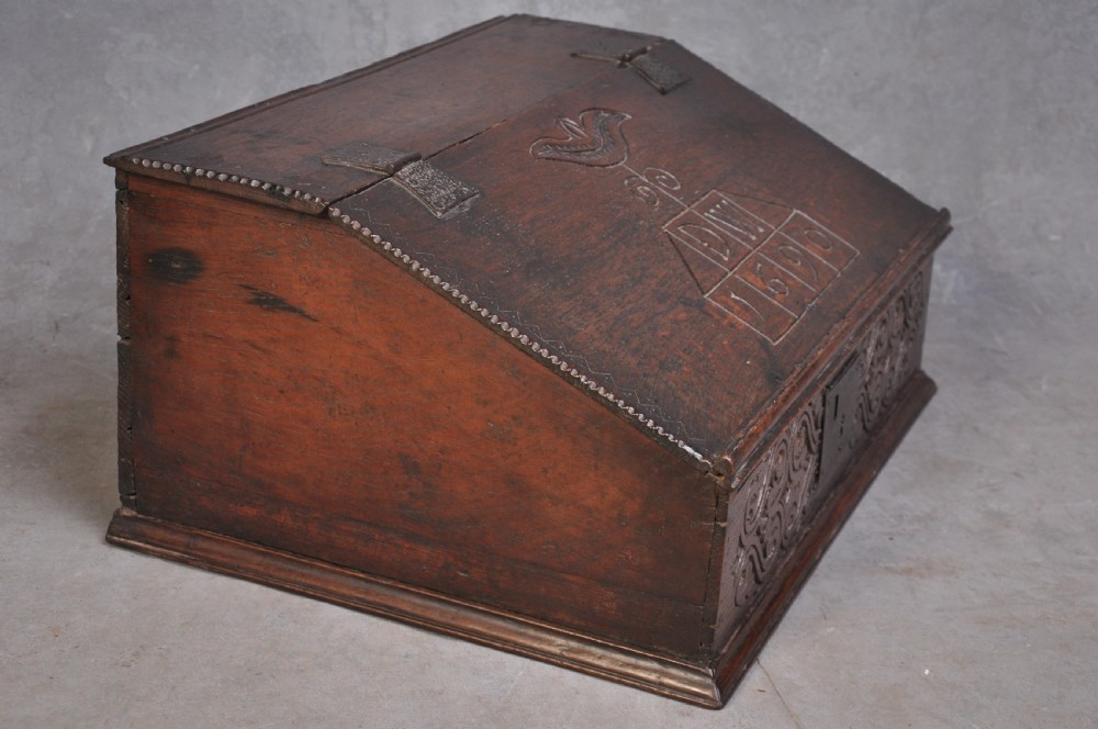 Dated 17th Century Oak Box View VI