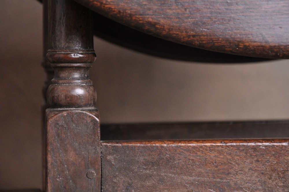 Small 17th Century Oak Gateleg Table View V