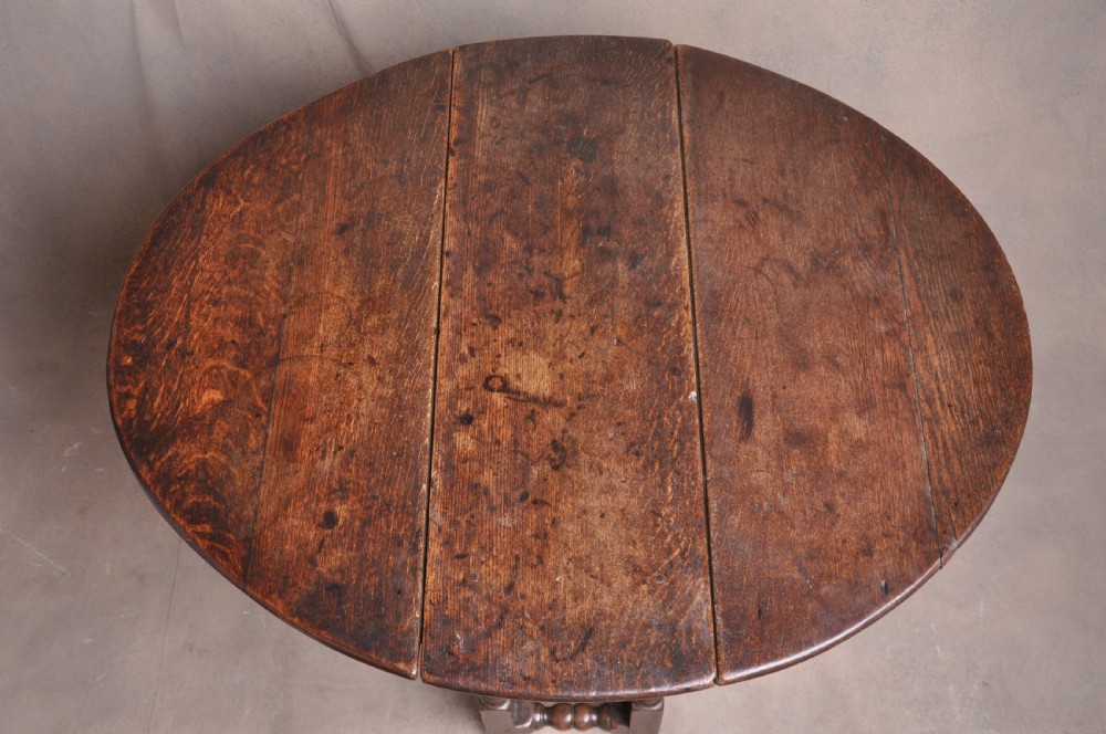 Small 17th Century Oak Gateleg Table View X