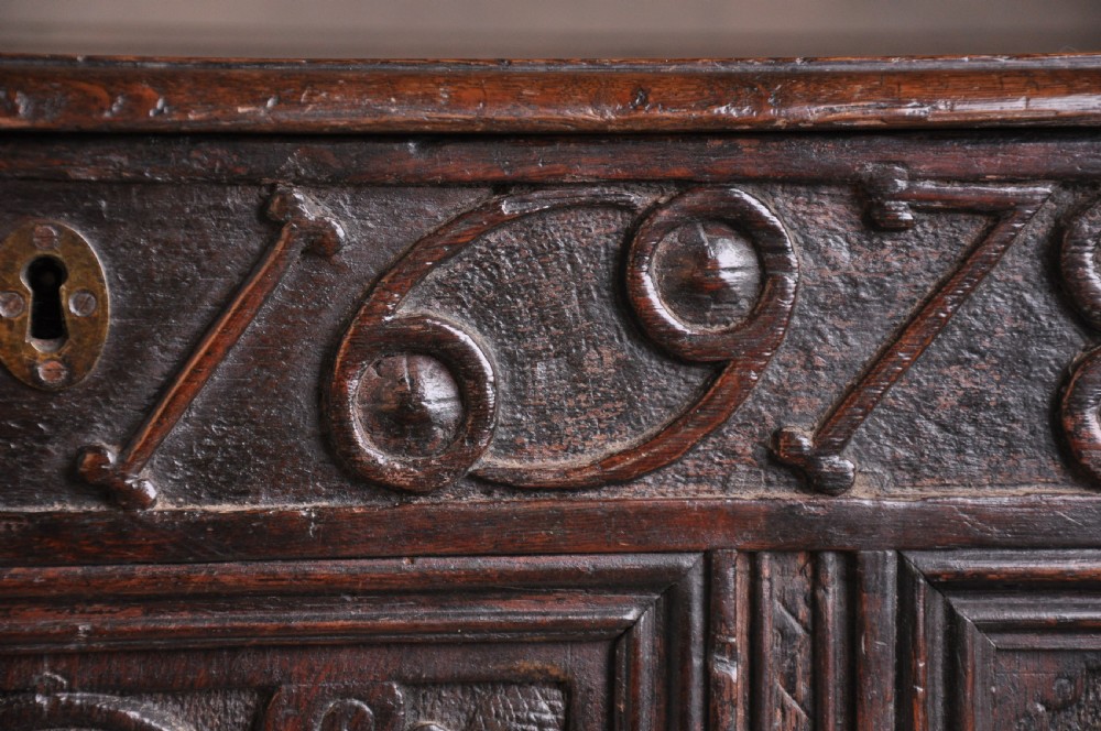 17th Century Oak Coffer View III
