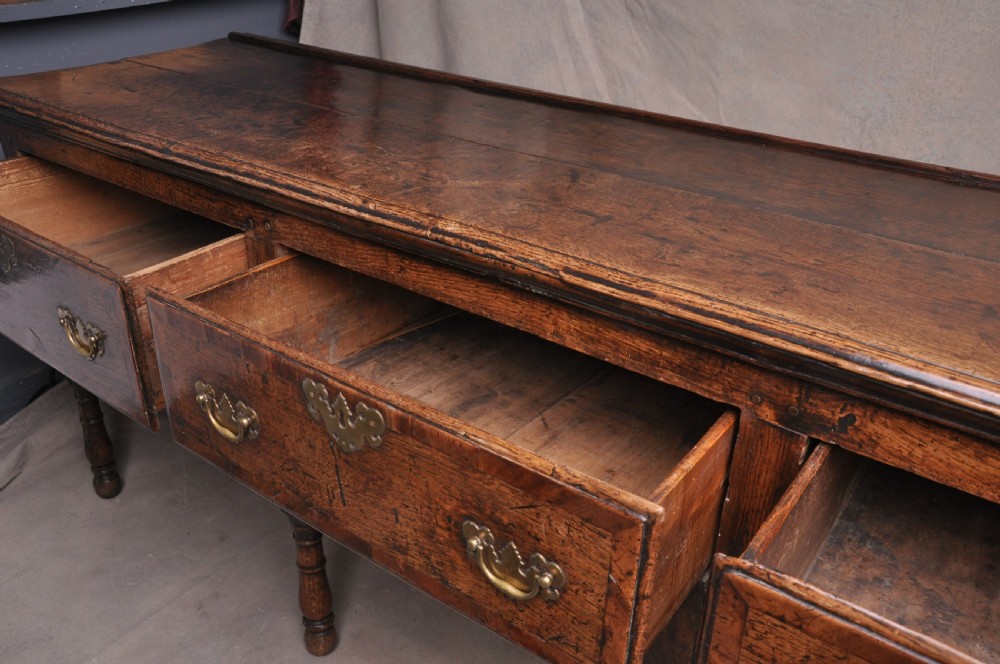 Early 18th Century Oak Dresser Base View VI