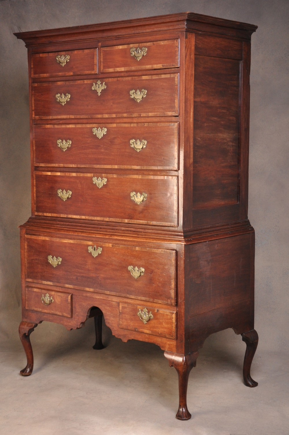 18th Century Red Walnut Chest On Stand View V