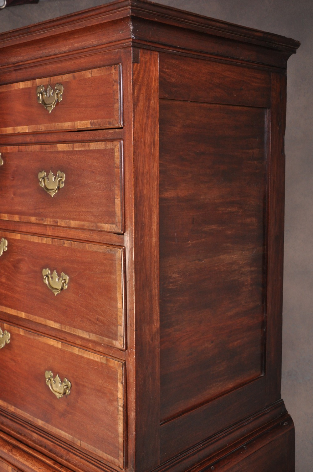 18th Century Red Walnut Chest On Stand View VI