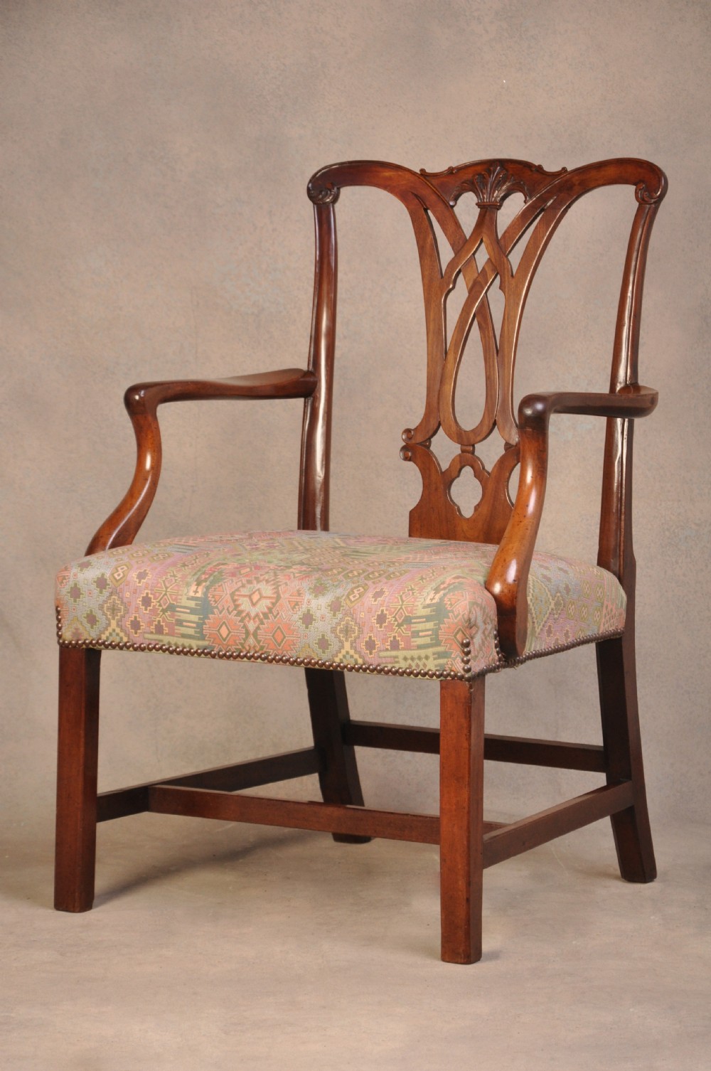Large 18th Century Mahogany chippendale Armchair View II