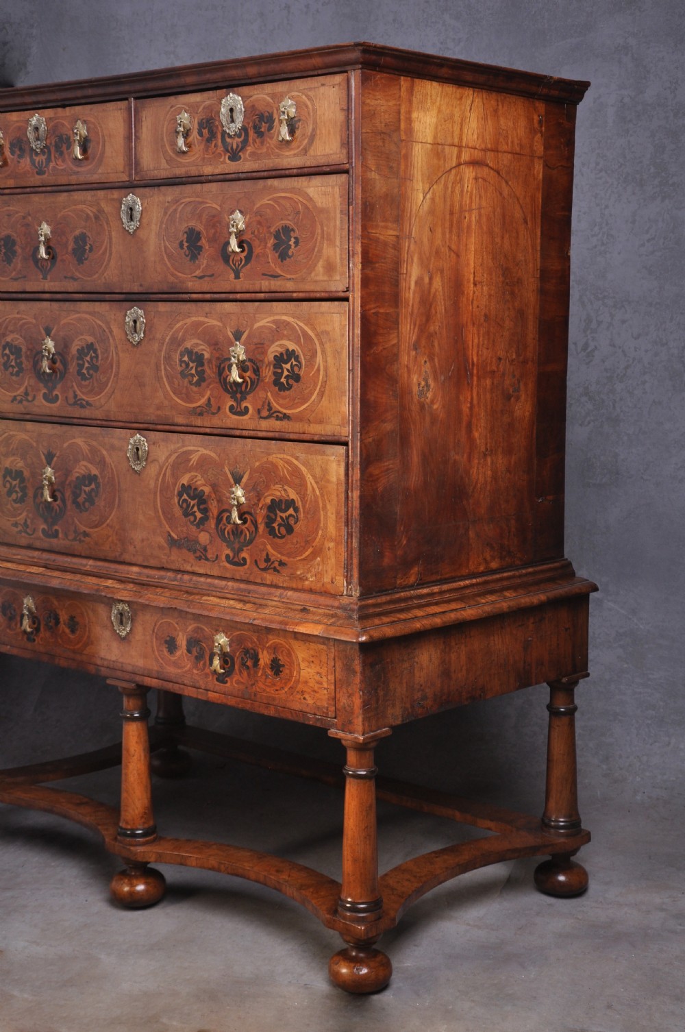 17th Century Marquetry Chest On Stand  View VI