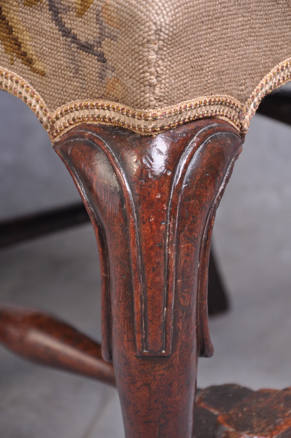 A Pair Of Early 18th Century Walnut Side Chairs View II